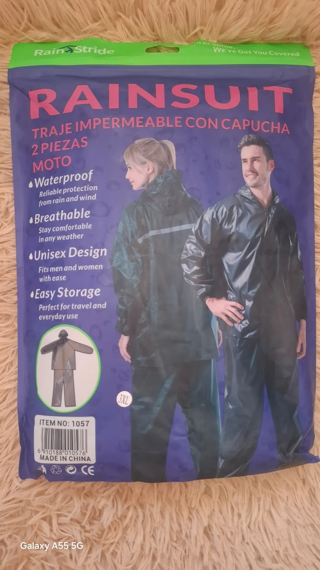 Capa de lluvia para motoristas (dos piezas)