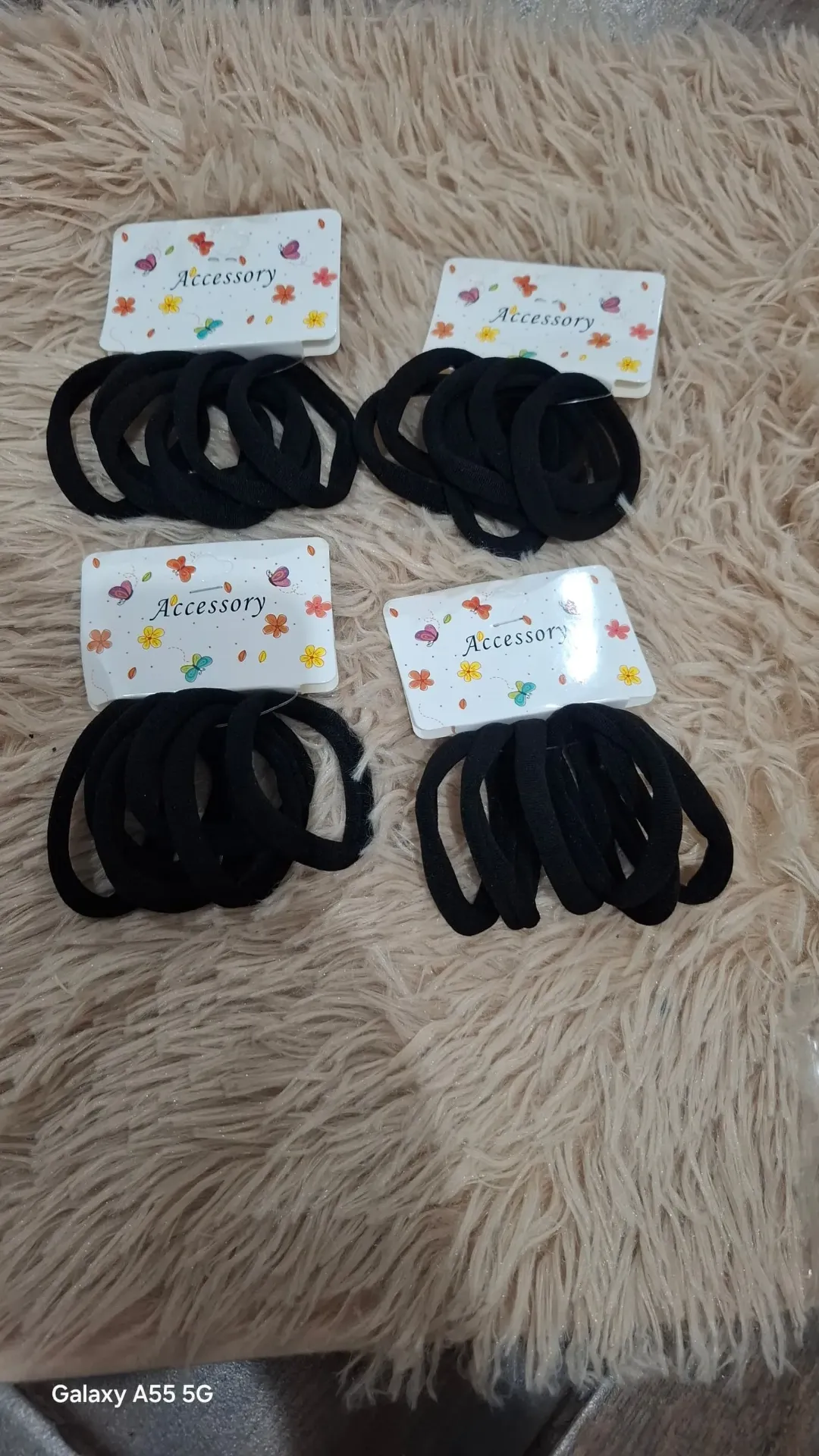 Juego de felpas negras