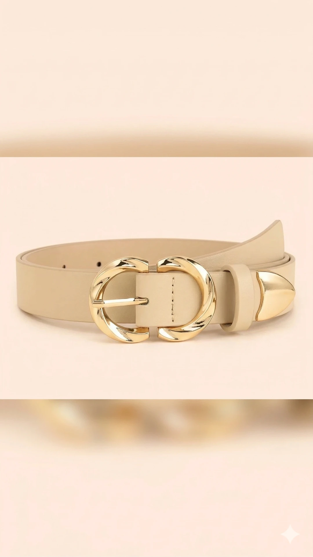 Cinto de mujer Beige