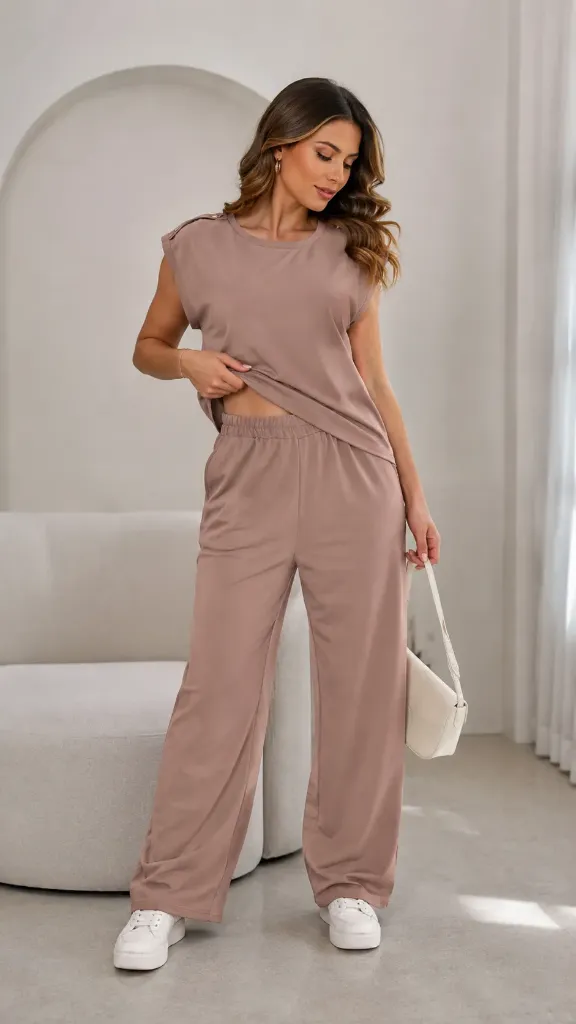 Set de 2 piezas pantaloneta y blusa felpa
