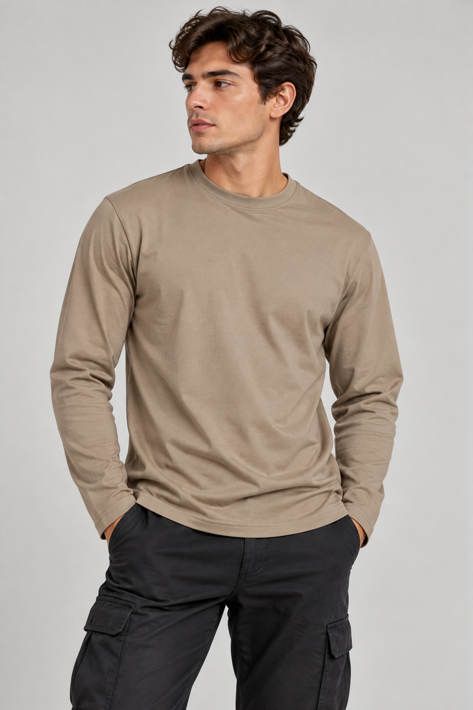 Enguatada de hombre cuello redondo (Negro)