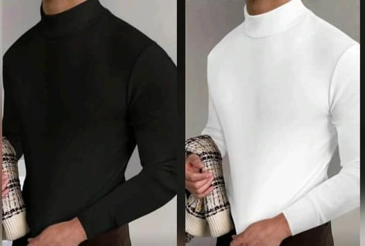 Enguatada de hombre con cuello alto (Negro)