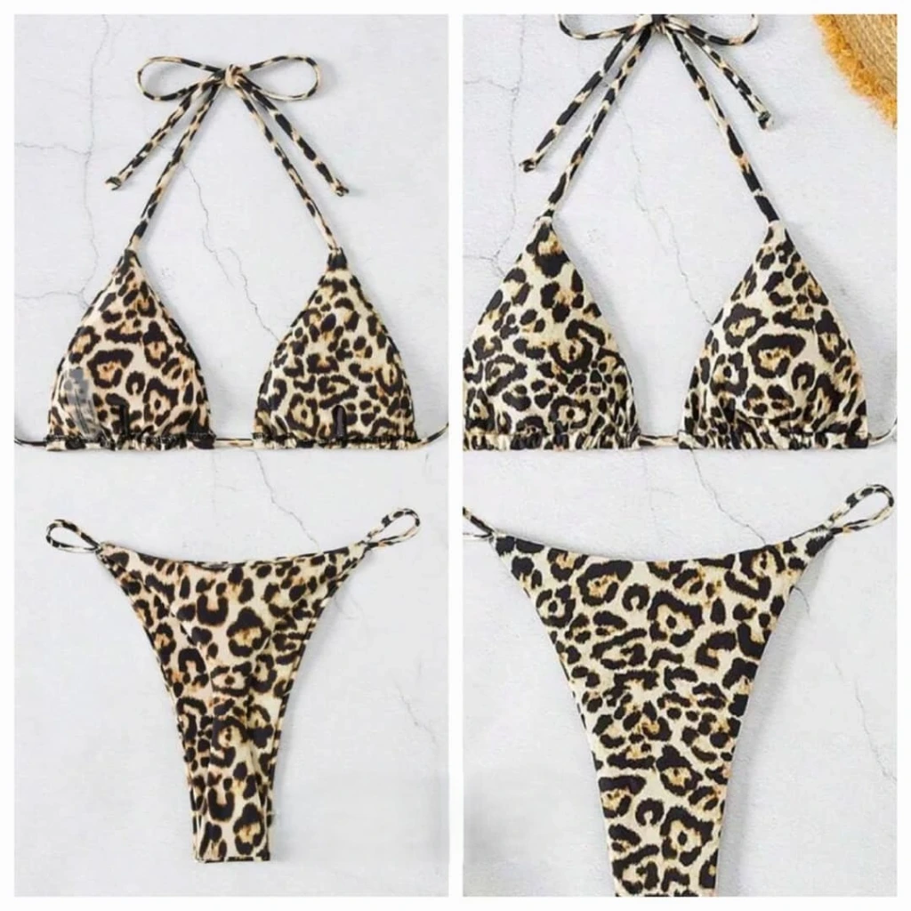 Bikini Triangular Leopardo