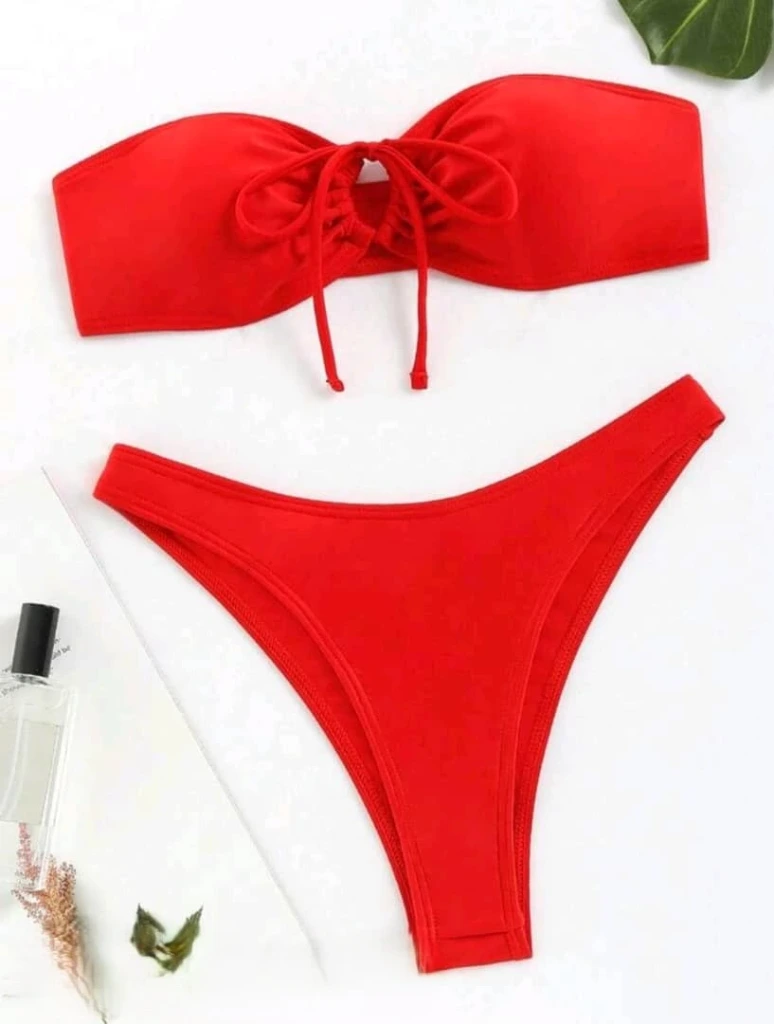 Bikini Strapless Rojo