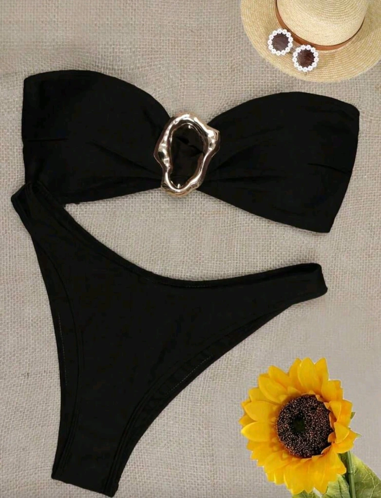 Bikini strapless Negro (Chico (S))