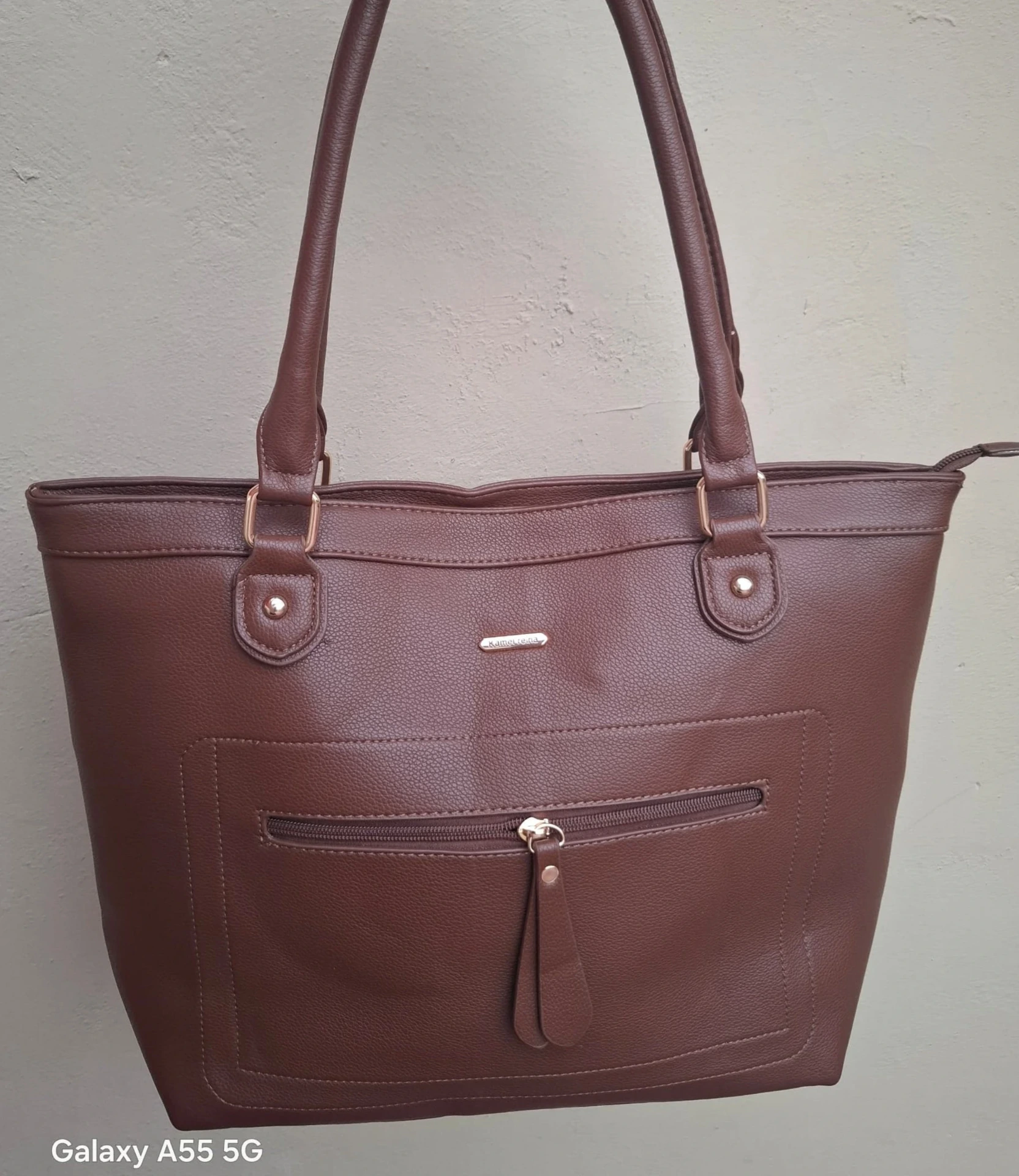 Cartera grande Marrón