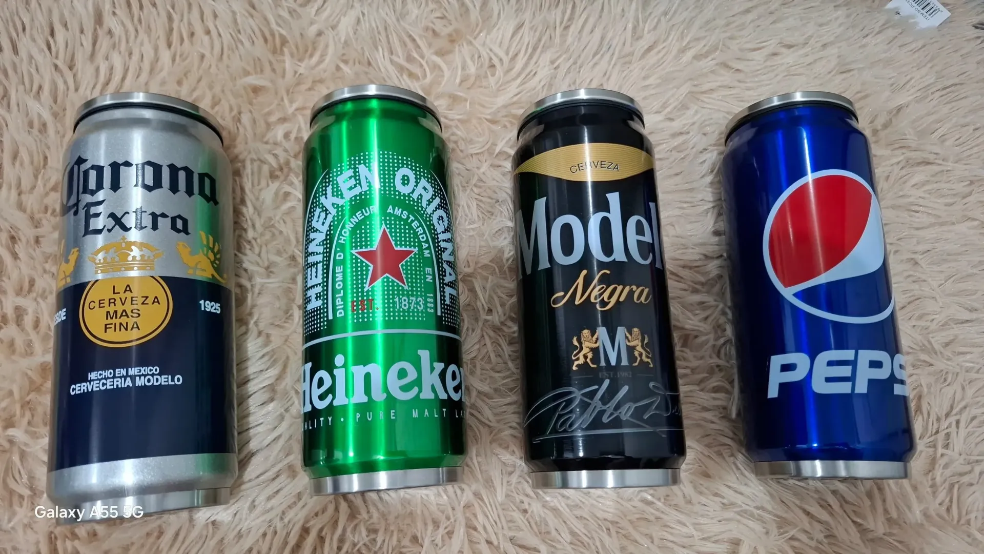 Termo estilo de lata de cerveza