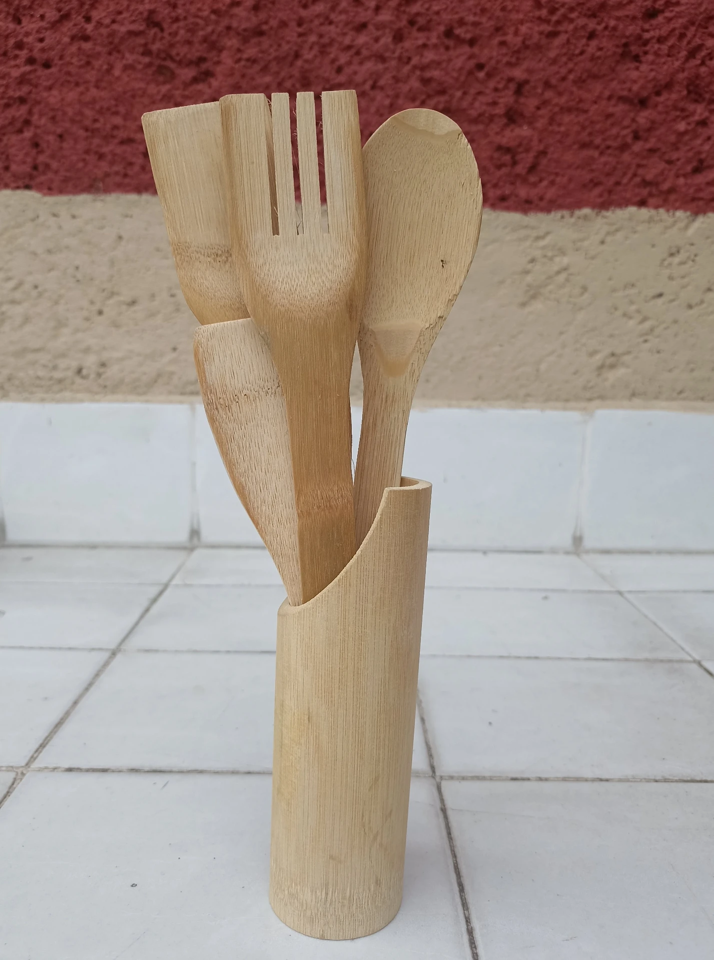Set de utensilios de  cocina de madera