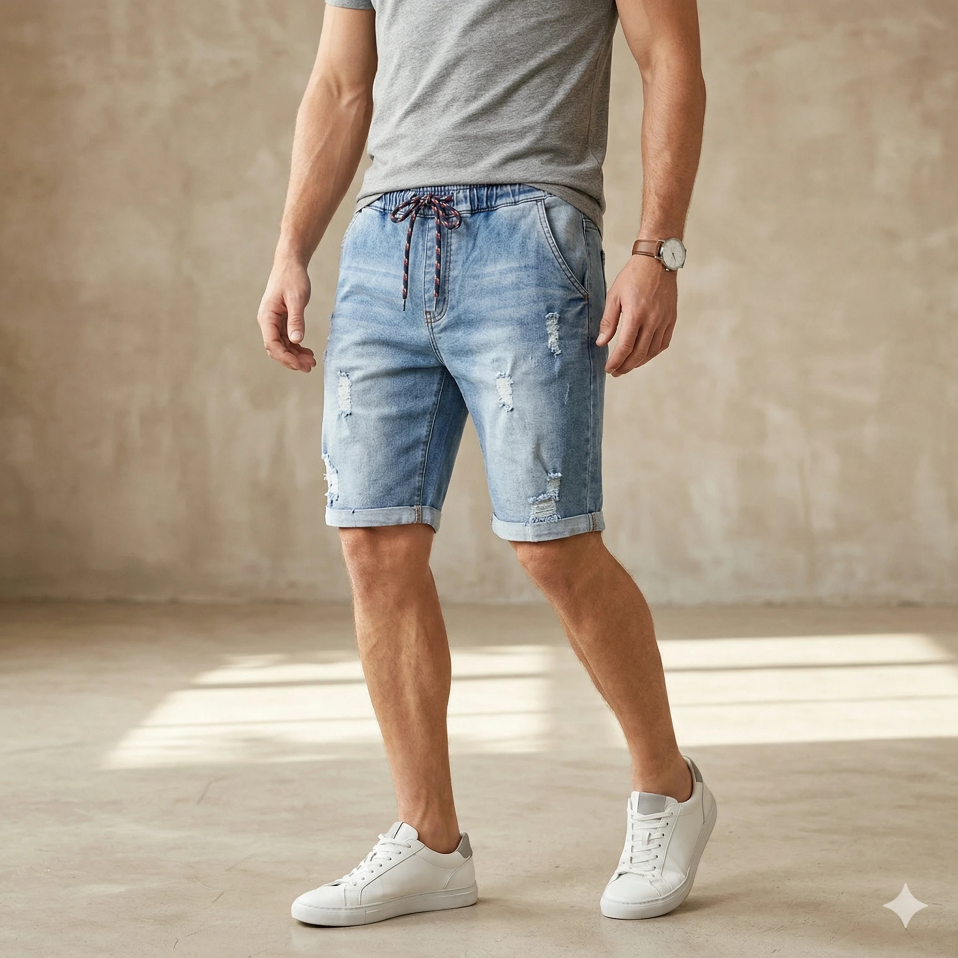 Short de mezclilla de hombre