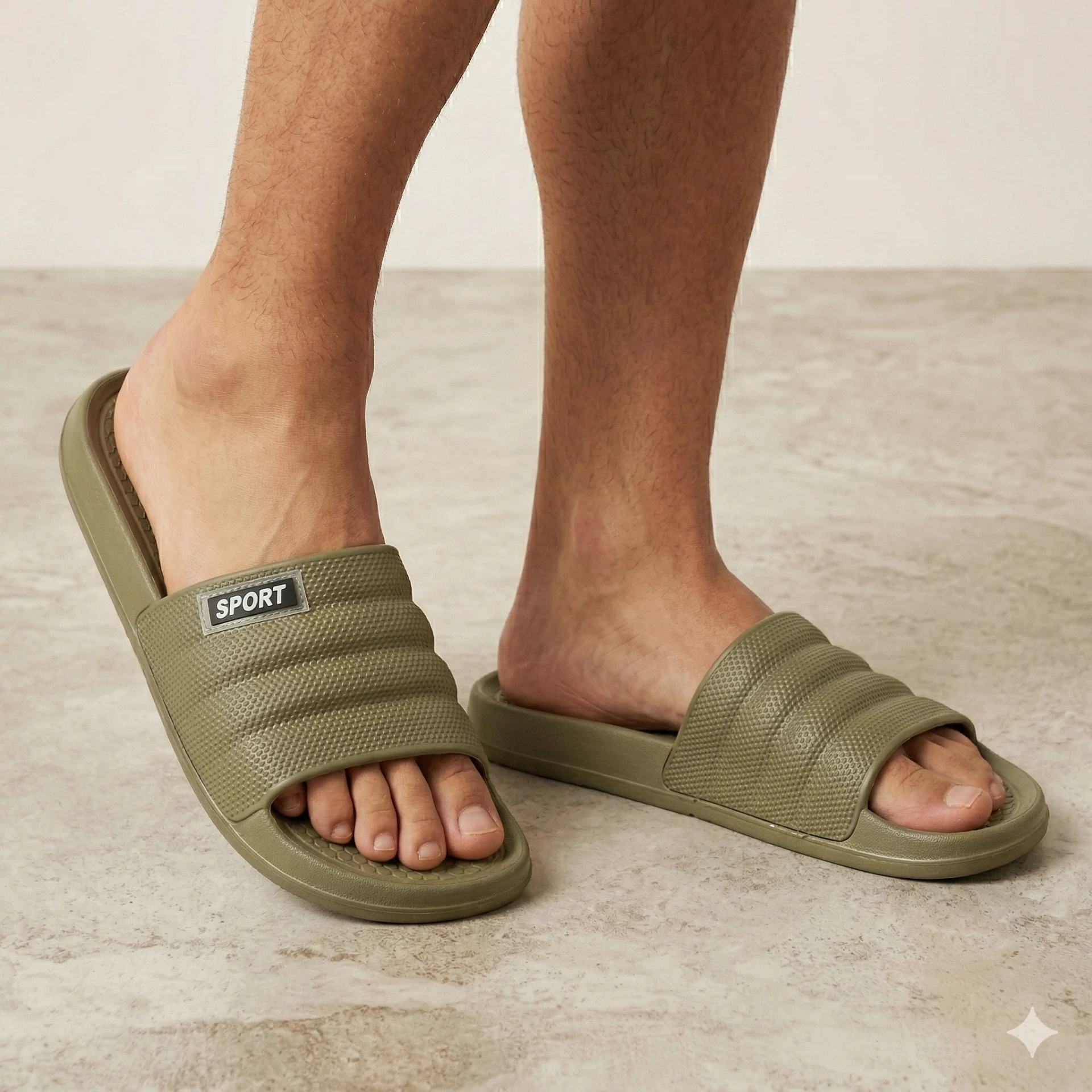 Chancletas de hombre Verde