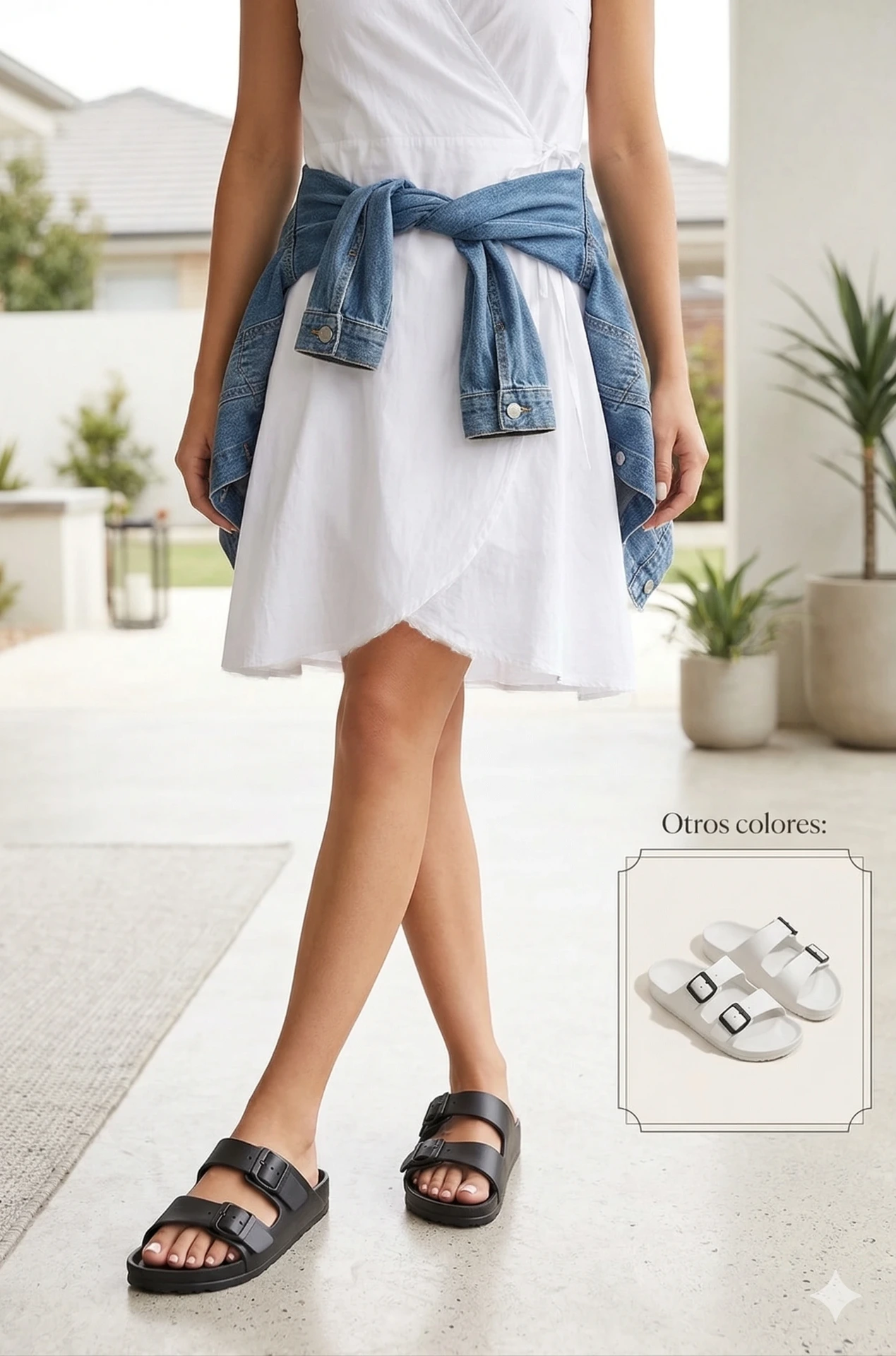 Sandalias prácticas engomadas (Negro, no. 39)