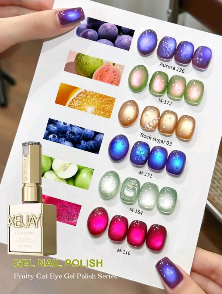 Set de 6 esmaltes de uña ojo de gato