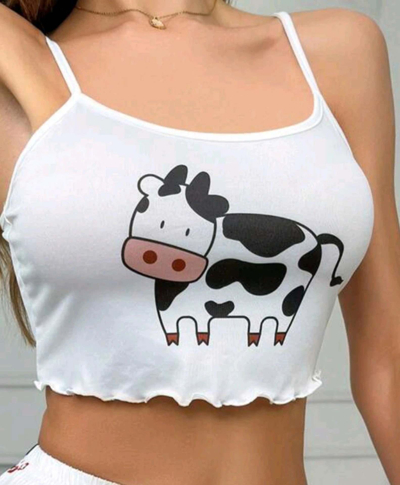 Top de dormir diseño vaca Blanco